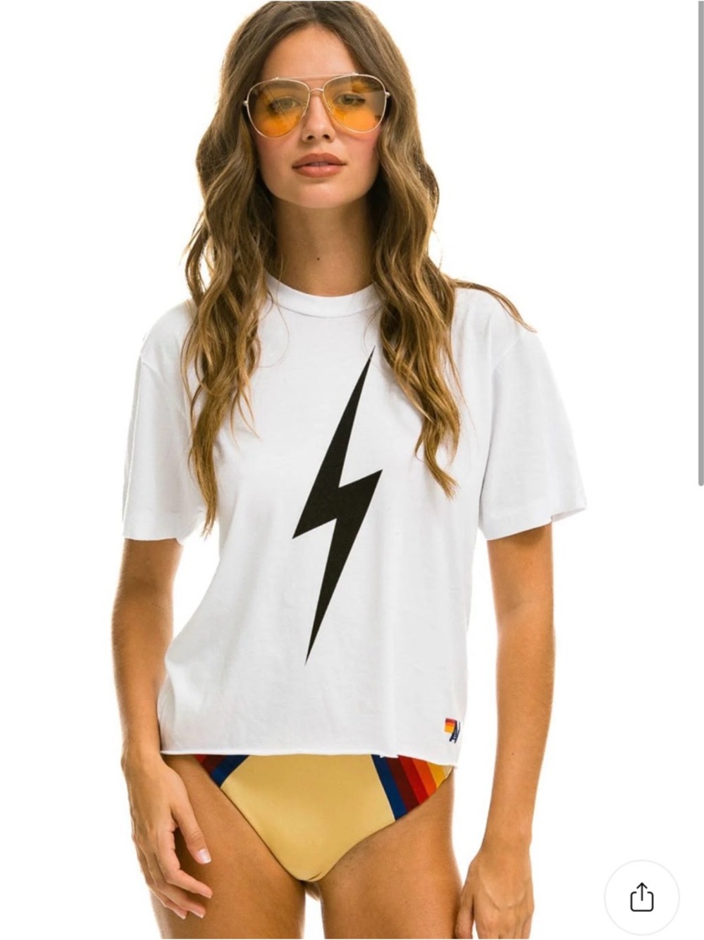 Aviator Nation Bolt Boyfriend Tee